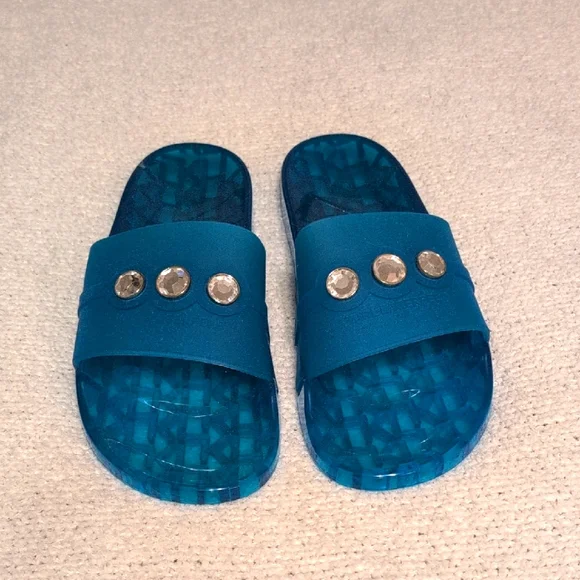 Teal Dress and Matching Slides Set - Picture 5 of 10